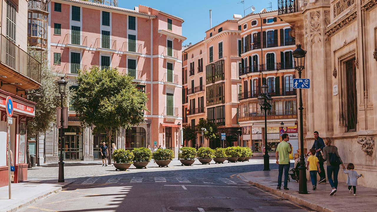 Mapa micro de Palma: calles que suben o bajan el valor
