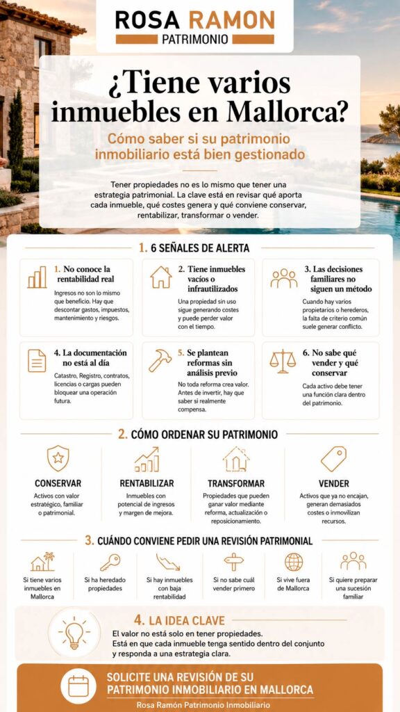 ¿Tiene varios inmuebles en Mallorca? Cómo saber si su patrimonio inmobiliario está bien gestionado