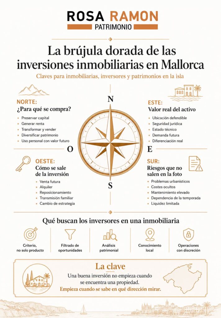 La brújula dorada de las inversiones inmobiliarias en Mallorca