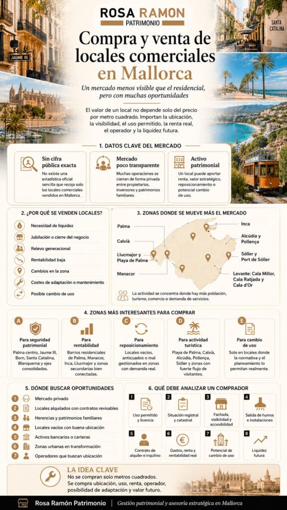La compra y venta de locales comerciales en Mallorca: cómo entender un mercado más complejo de lo que parece