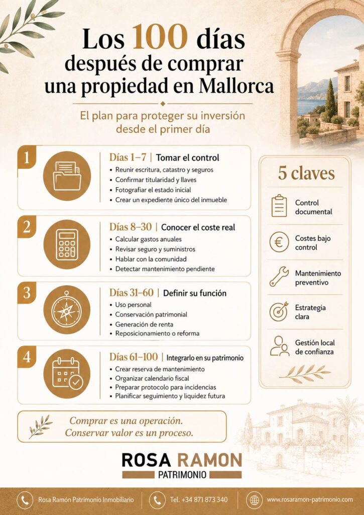 Qué hacer después de comprar una propiedad en Mallorca