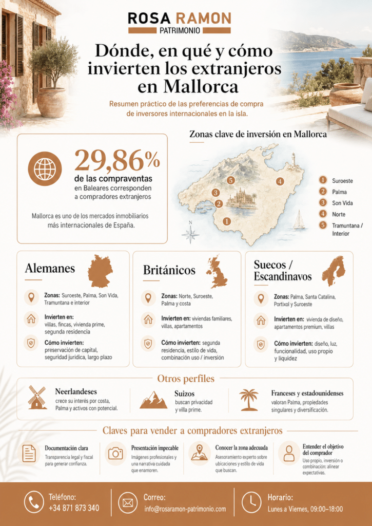 Dónde, en qué y cómo invierten los extranjeros en Mallorca