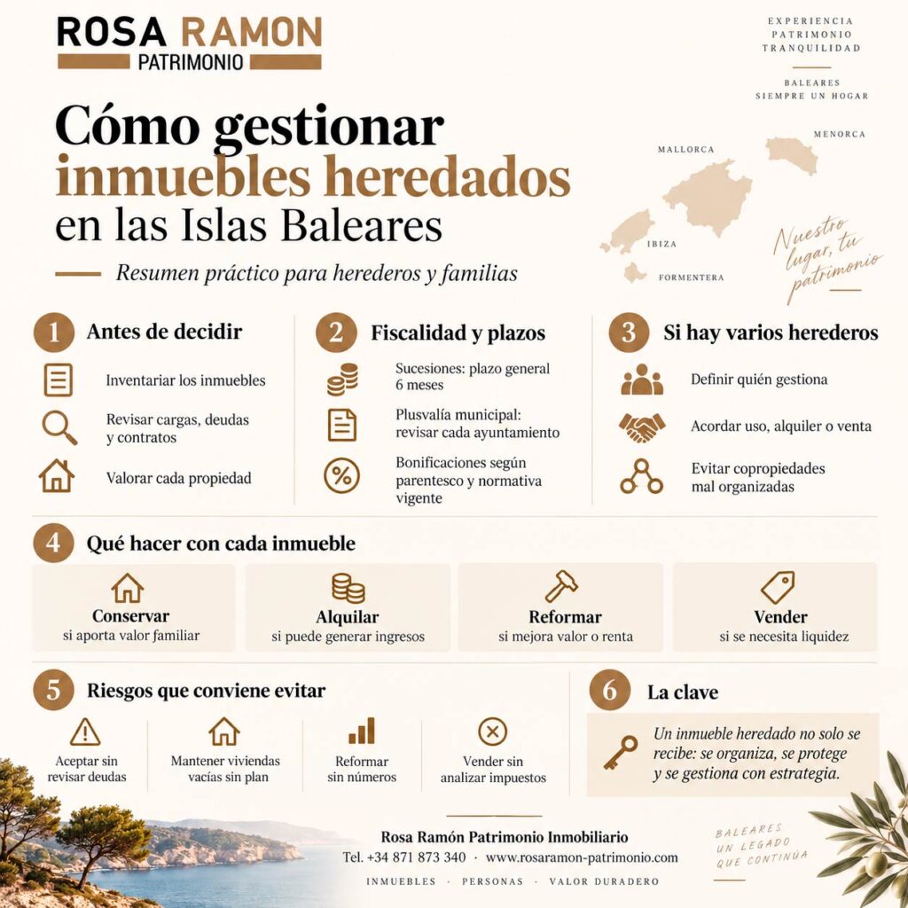Cómo gestionar inmuebles heredados en las Islas Baleares: de una herencia familiar a un patrimonio bien administrado