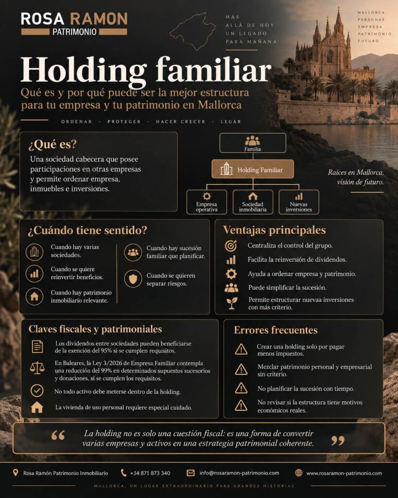 Holding familiar: qué es y por qué puede ser la mejor estructura para tu empresa y tu patrimonio en Mallorca