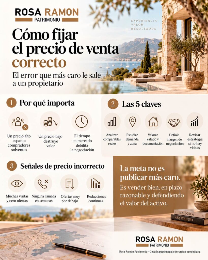 Cómo fijar el precio de venta correcto: el error que más caro le sale a un propietario